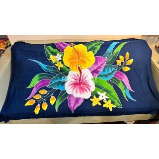 Best Quality Rayon Sarong Hand Painted Flower Design Handmade In Bali